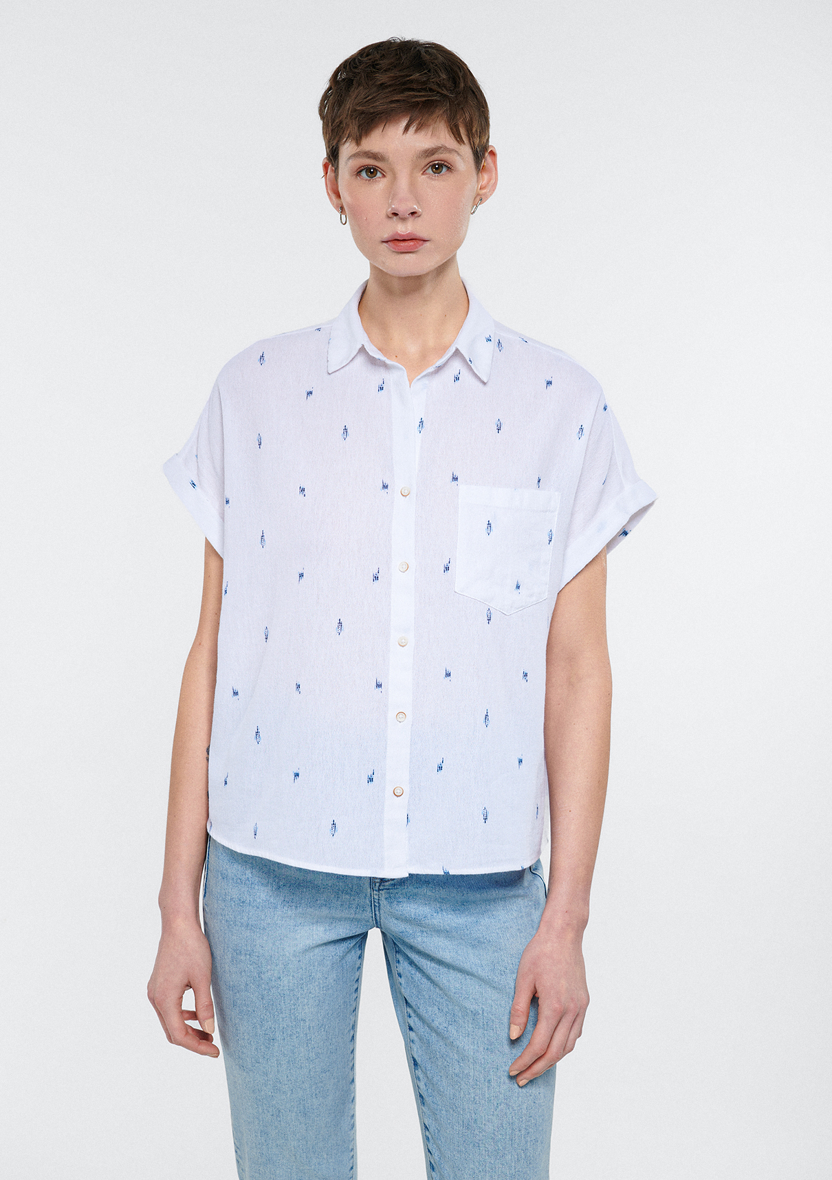 Рубашка Short Sleeve Shirt Mavi M1210446-84608-XS - фото 3