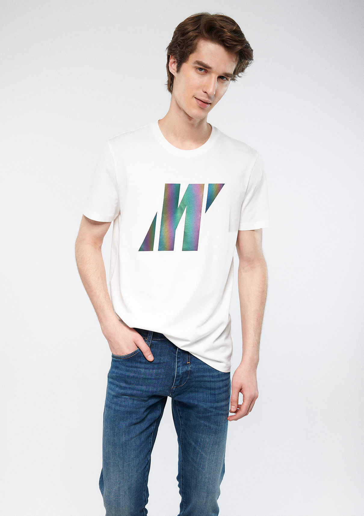 футболка logo printed t-shirt mavi M066255-30701 по акции