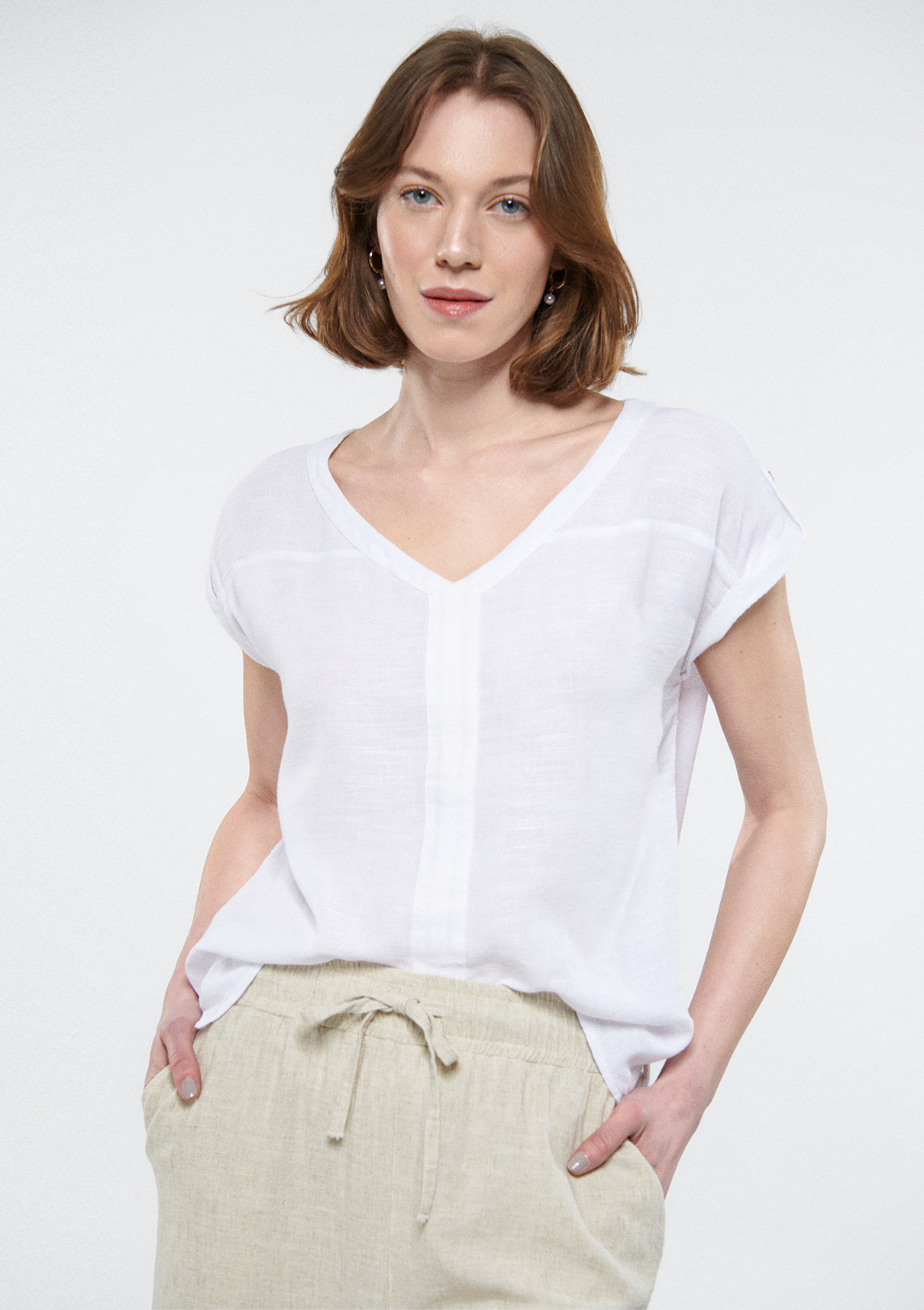 Блуза V Neck Blouse Mavi M122504-30701-XS - фото 2