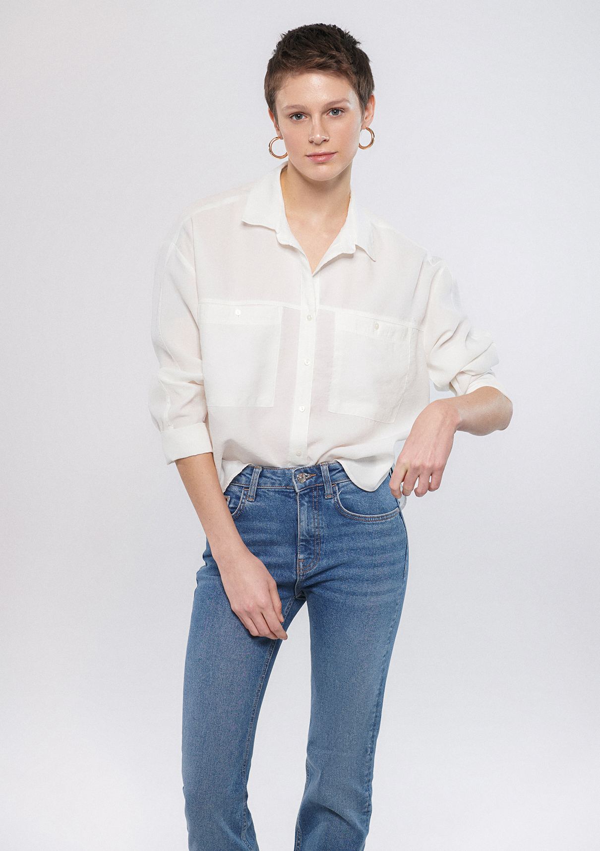 рубашка long sleeve shirt mavi M1210338-70057 по акции