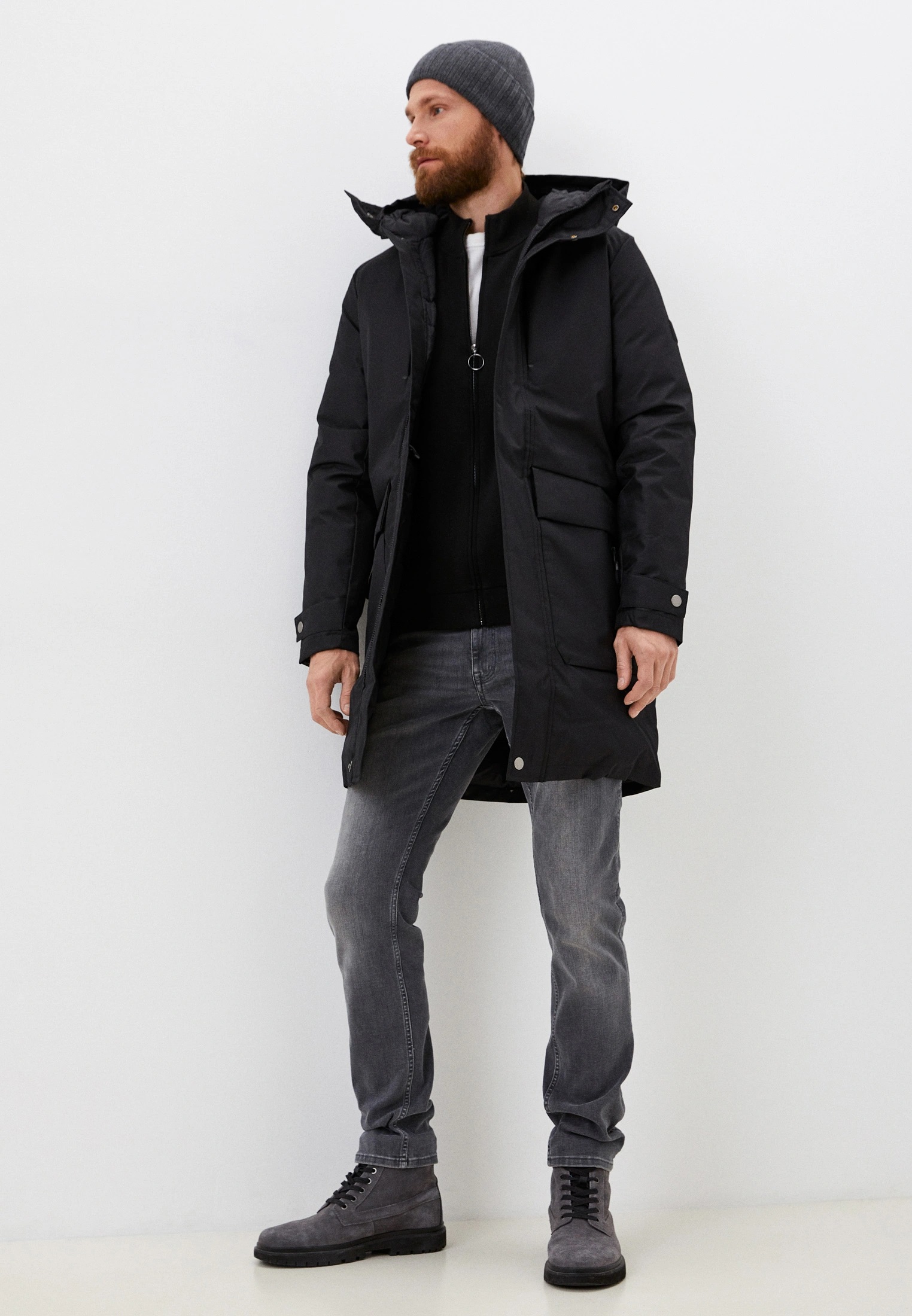 пуховик hooded parka mavi M010350-900 по акции