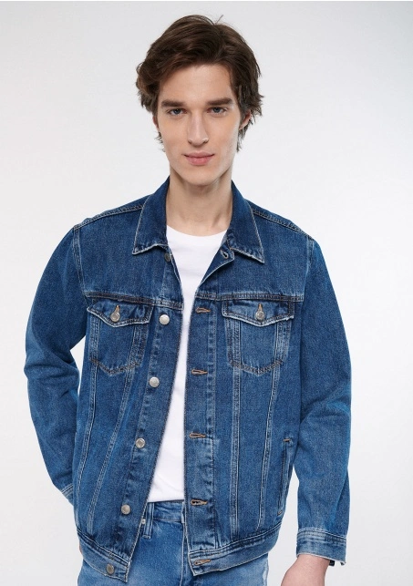Купить джинсовые куртки мужские оптом от производителя недорого в Москве K