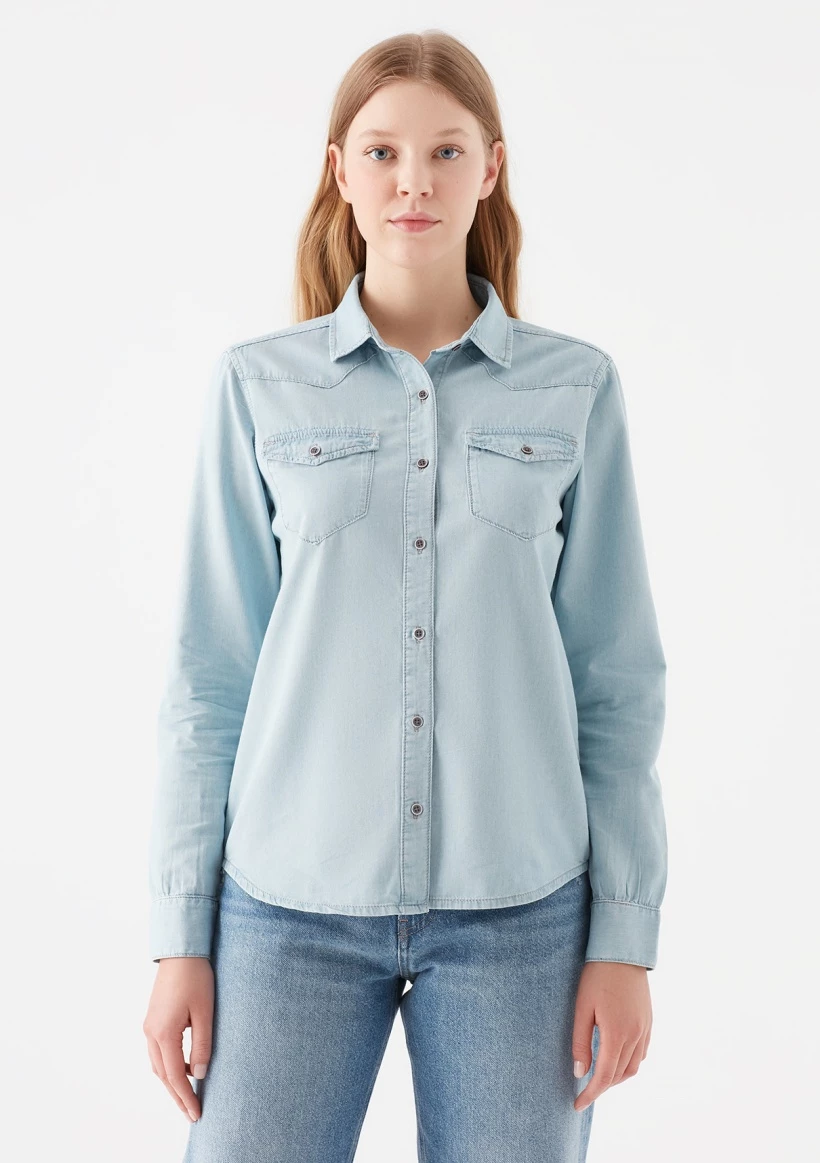 Рубашка Shirt With Pocket Mavi