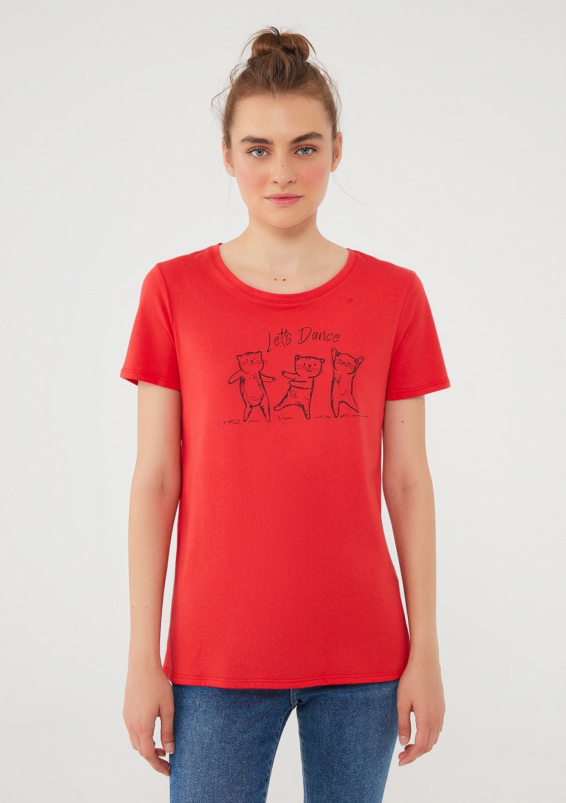 Футболка Lets Dance Printed T-Shirt Mavi