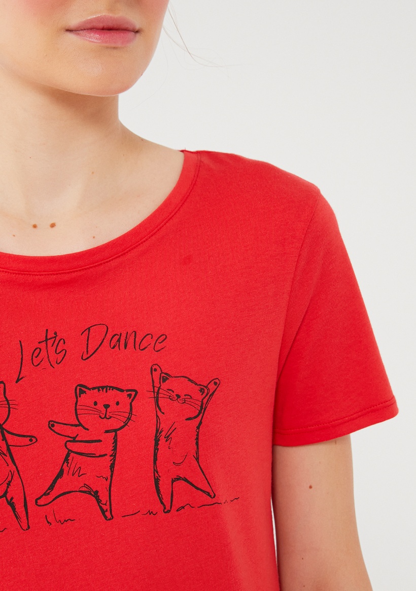 Футболка Lets Dance Printed T-Shirt Mavi